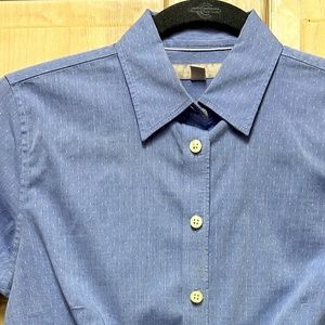 Blue button up shirt